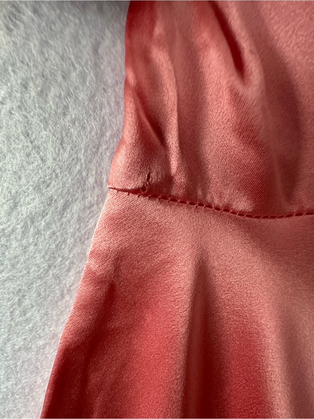 Vintage Victoria’s Secret Gold Label Silk Nightshirt Coral Pink Size L 90’s - Picture 14 of 14